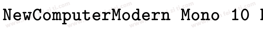 NewComputerModern Mono 10 Book字体转换